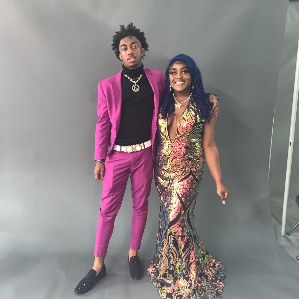 sequins mermaid prom dress